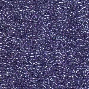 11/0 MIYUKI DELICA Sparkling Purple Lined Crystal Seed Bead (8g)