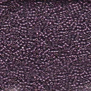 11/0 MIYUKI DELICA Eggplant Galvanized Duracoat Seed Bead (8g)
