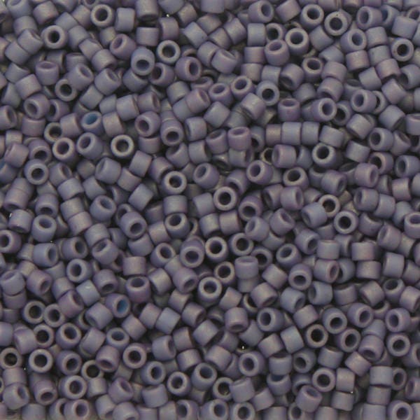 11/0 MIYUKI DELICA Frosted Opaque Glazed Purple Seed Bead (8g)