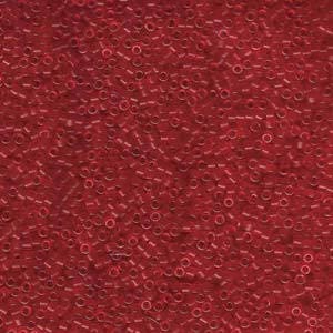 11/0 MIYUKI DELICA Dyed Matte Transparent Red Seed Bead (8g)