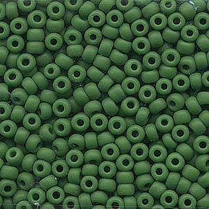 Opaque Green Miyuki Seed Bead 6/0 20G Tube 6-9411-TB
