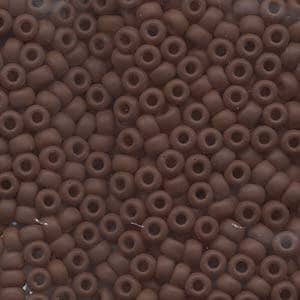 Matte Opaque Chocolate Miyuki Seed Bead 6/0 20G Tube 6-9409F-TB