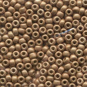 Duracoat Matte Galvanized Champagne Miyuki Seed Bead 6/0 20G Tube 6-94204F-TB
