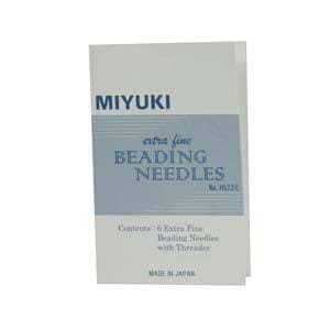 Miyuki Extra Fine Beeding Needles 6pc plus Threader JPN156