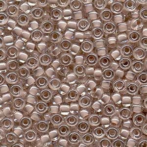 Blush Lined Crystal Miyuki Seed Bead 6/0 20G Tube 6-9215-TB