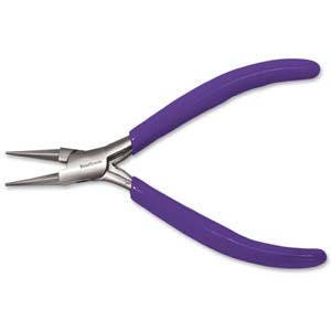 Beadsmith Purple Handle 120MM Round Nose Pliers PL724