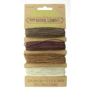 Beadsmith Hemp Cord 4 Bronze Shades 20lb/1.0mm