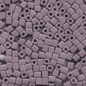 Opaque Amethyst Miyuki Cube Seed Bead 4mm 20gm Tube SB4-410-TB