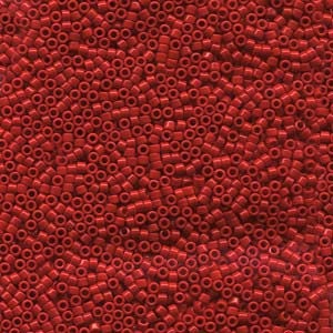 Opaque Dark Cranberry Miyuki Delica Seed Bead 10/0 7.2G Tube DBM0723-TB