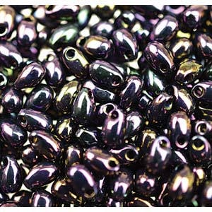 Metallic Purple Iris Long Drop Miyuki Seed Beads 3.0x5.5mm 25G Tube LDP-454-TB
