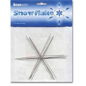 Beadsmith Wire Snowflake Ornament Form 4.5.990 Inch