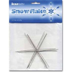 Beadsmith Wire Snowflake Ornament Form 3.75 Inch