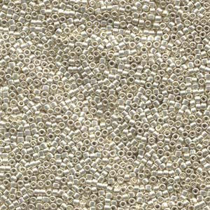 11/0 MIYUKI DELICA Galvanized Silver Seed Bead (8g)