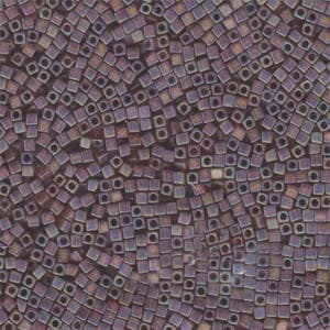1.8MM MIYUKI CUBE Matte Translucent Dark Topaz Seed Bead (8g)