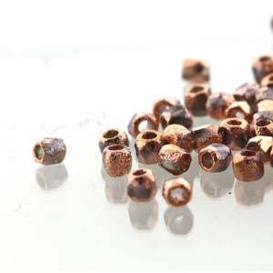 2mm Etched Full Capri Sunset Chrome True 2 Czech Faceted Fire Polished Glass Beads (2g)