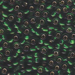 Silver Lined Green Miyuki Seed Bead 5/0 20G Tube 05-146S-TB