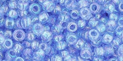 8/0 TOHO ROUND Transparent Rainbow Light Sapphire Seed Bead (8g)