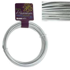 12ga/39ft Embossed Aluminum Silver Color Wire