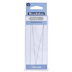 5.00-Inch Medium Collapsible Eye Beadalon Needles 4 Pack