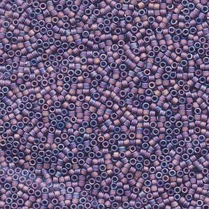 Matte Transparent Mauve AB Miyuki Delica Seed Bead 10/0 7.2G Tube DBM0869-TB