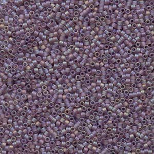 Matte Light Amethyst AB Miyuki Delica Seed Bead 10/0 7.2G Tube DBM0857-TB