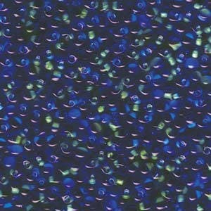 Mint Green Lined Sapphire Drop Seed Beads 3.4mm 25G Tube DP-9F31-TB