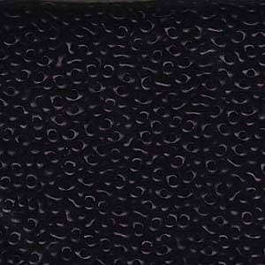 Matte Black Peanut Seed Beads 2x4mm 23G Tube P2748-MA-TB
