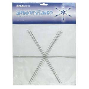 Beadsmith Wire Snowflake Ornament Form 9.00"