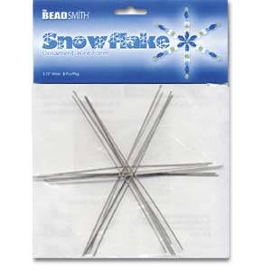 Beadsmith Wire Snowflake Ornament Form 6.00 Inch