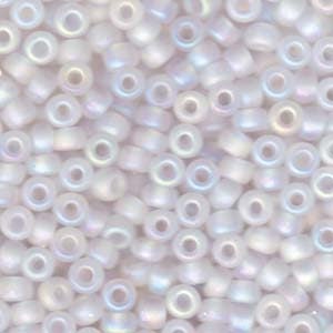 Matte Crystal AB Miyuki Seed Bead 5/0 20G Tube 05-131FR-TB