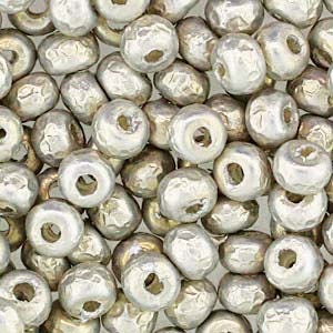Baroque Pearl Silver Miyuki Seed Bead 6/0 (4mm) 6.8gm Tube 6-93956-2TB