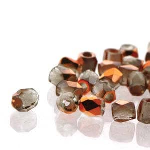 2mm Crystal Sunset Chrome True 2 Czech Faceted Fire Polished Glass Beads (2g)