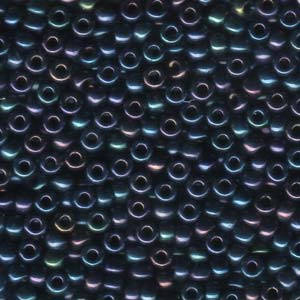 Metallic Dark Blue Iris Miyuki Seed Bead 6/0 20G Tube 6-9452-TB