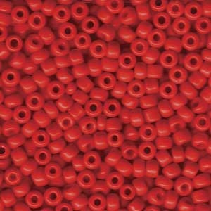 Opaque Red Miyuki Seed Bead 6/0 20G Tube 6-9408-TB