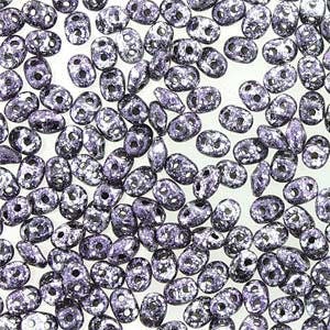 Tweedy Violet Czech SuperDuo Beads 2/5mm 5.0" Tube DU0523980-45710-TB