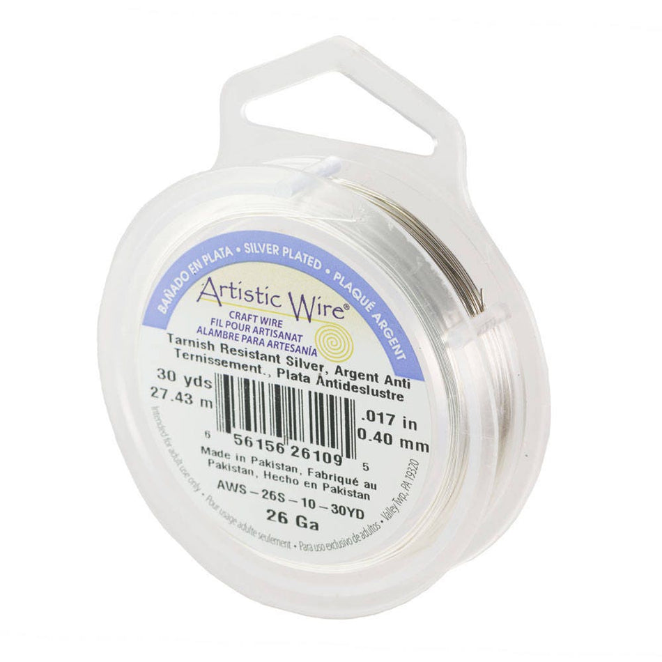 26ga/30yrds Silver Artistic Wire