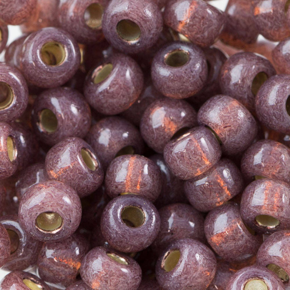 Duracoat Silver Lined Dyed Rose Bronze Miyuki Seed Bead 6/0 20G Tube 6-94249-TB