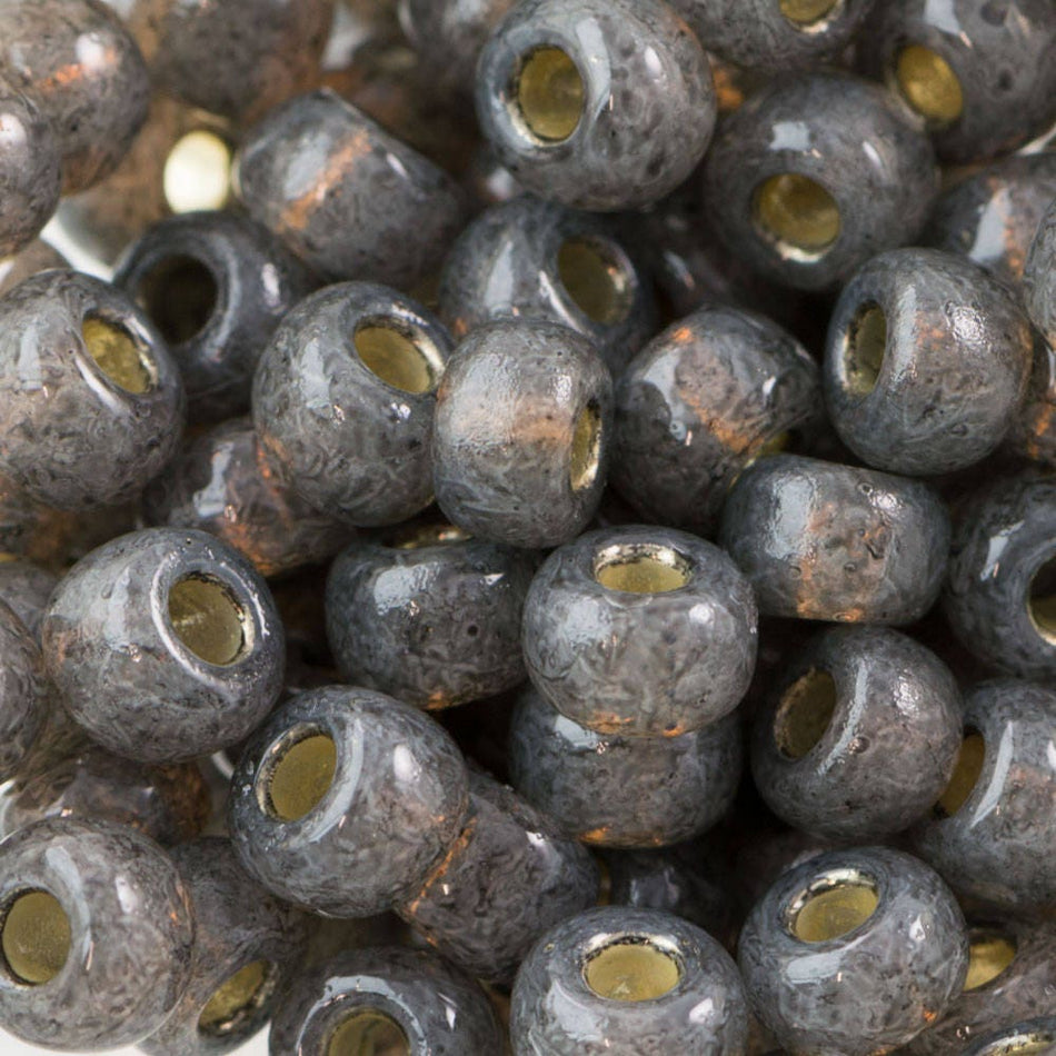 Duracoat Silver Lined Dyed Smoke Gray Miyuki Seed Bead 6/0 20G Tube 6-94251-TB