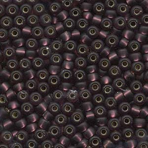 Silver Lined Dark Smoky Amethyst Miyuki Seed Bead 6/0 (4mm) 20gm Tube 6-913F-TB