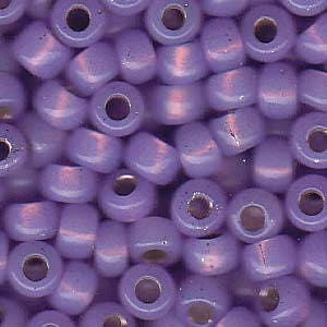 Dyed Violet Silver Lined Alabaster Miyuki Seed Bead 6/0 (4mm) 20gm Tube 6-9574-TB