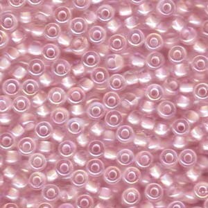 Pink Lined Crystal AB Miyuki Seed Bead 6/0 (4mm) 20gm Tube 6-9272-TB