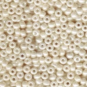 Antique Ivory Pearl Ceylon Miyuki Seed Bead 6/0 (4mm) 20gm Tube 6-9592-TB