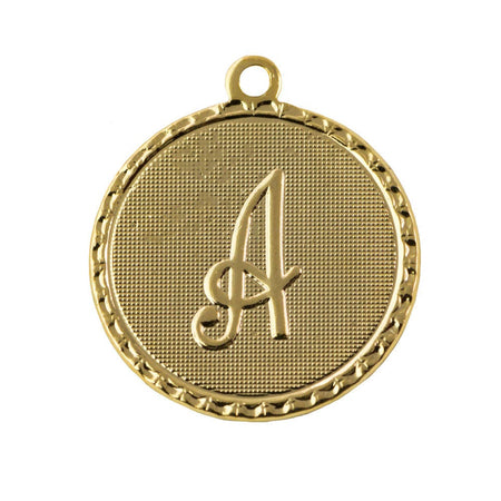 OOPS*** Gold Plated Letter A Initial Charm Drop with Loop (4)