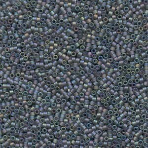 11/0 MIYUKI DELICA Matte Grey AB Seed Bead (8g)