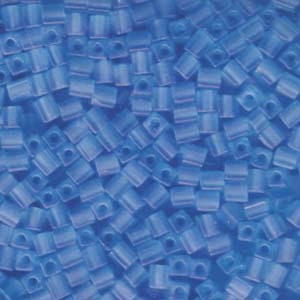 Transparent Frosted Light Blue Miyuki Cube Seed Bead 4mm 20gm Tube SB4-148F-TB