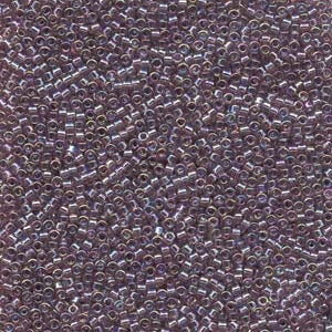 10/0 MIYUKI DELICA Transparent Lilac AB Seed Bead (8g)