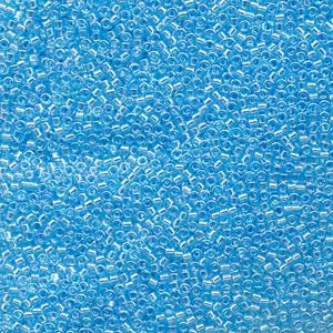 10/0 MIYUKI DELICA Transparent Light Sapphire AB Seed Bead (8g)