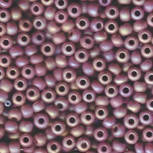 Matte Opaque Mauve AB Miyuki Seed Bead 5/0 20G Tube 05-410FR-TB