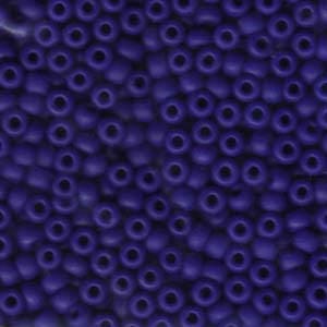 Matte Opaque Cobalt Miyuki Seed Bead 6/0 (4mm) 20gm Tube 6-9414F-TB