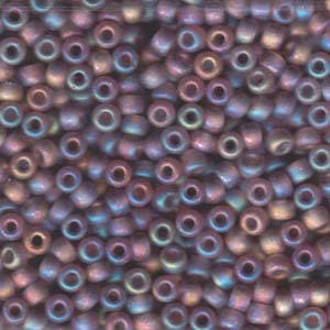 Matte Transparent Light Amethyst AB Miyuki Seed Bead 6/0 (4mm) 20gm Tube 6-9142FR-TB